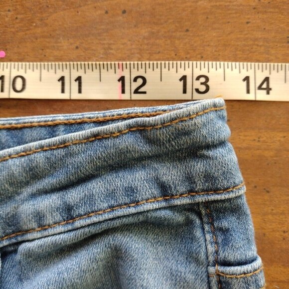 Aphrodite Jeans 9 Distressed Stretch Raw Bell Hem - Picture 6 of 14